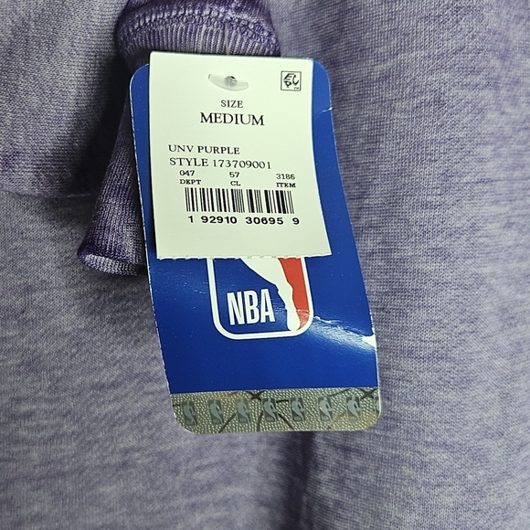 🎉HOST PICK NBA Los Angeles Lakers LA Burnout Retro Fleece Sweatshirt Purple NWT - Picture 7 of 8